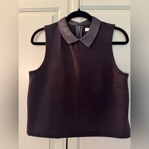 *Cropped* Madewell Black Collarshine Ponte tank